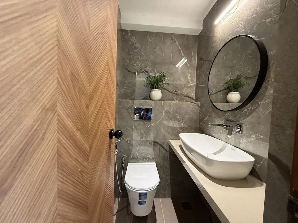 Stylish 1BR With Pool 5 Mins to Candolim Beach