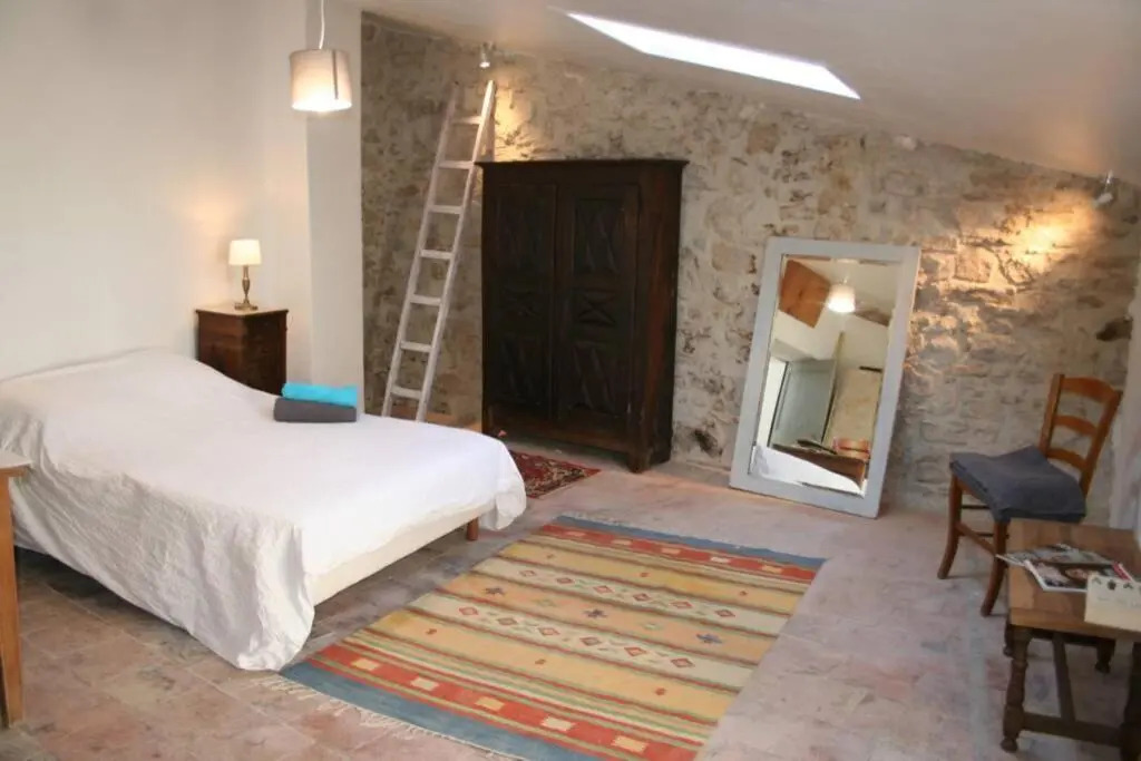 Character filled house overlooking the River Cesse