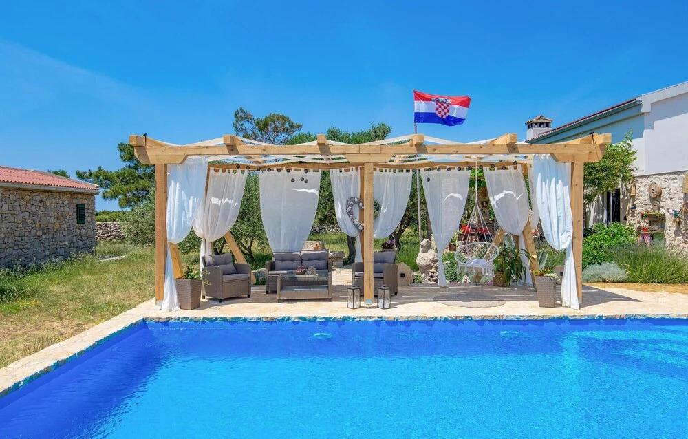 Stunning Home in Kosljun With Outdoor Swimming Pool, Wifi and 3 Bedrooms