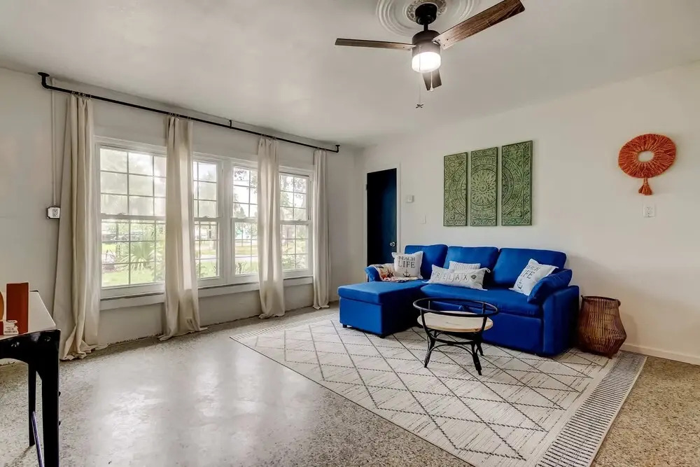 Boho Beach Bliss 2BR Retreat Steps From the Sand