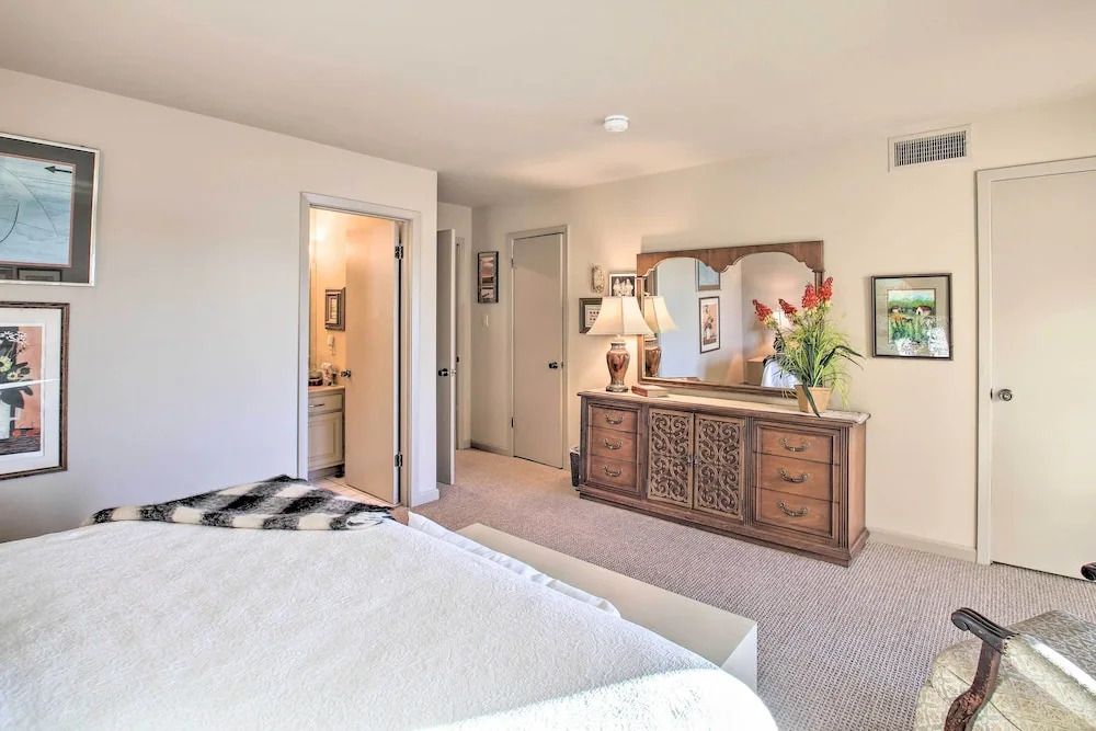 Fireplace, Pool Access: Waterfront Hot Springs Gem