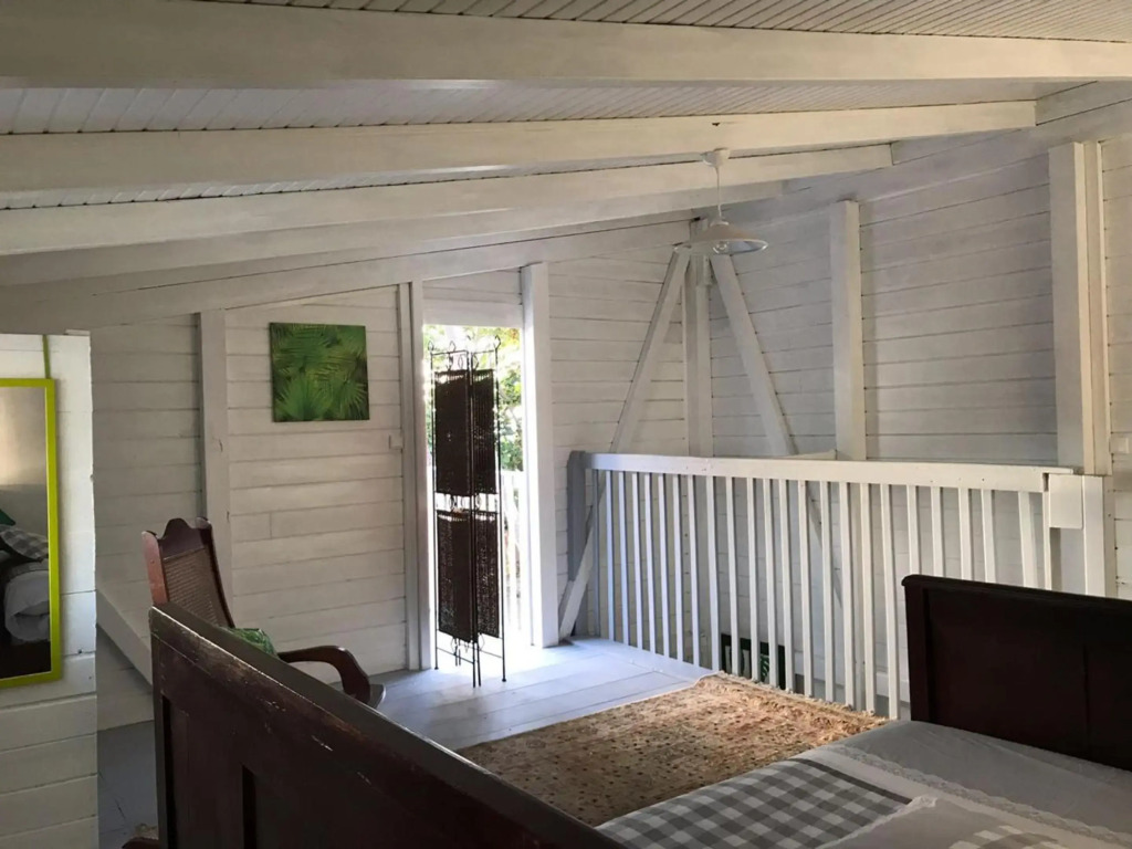 Appartement d'une chambre a Le Carbet a 1 m de la plage avec vue sur la mer jardin clos et wifi