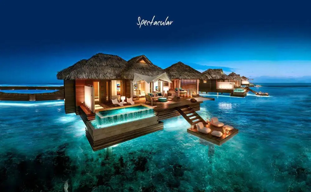 Over the Water Villas Sandals RoyalCaribbean