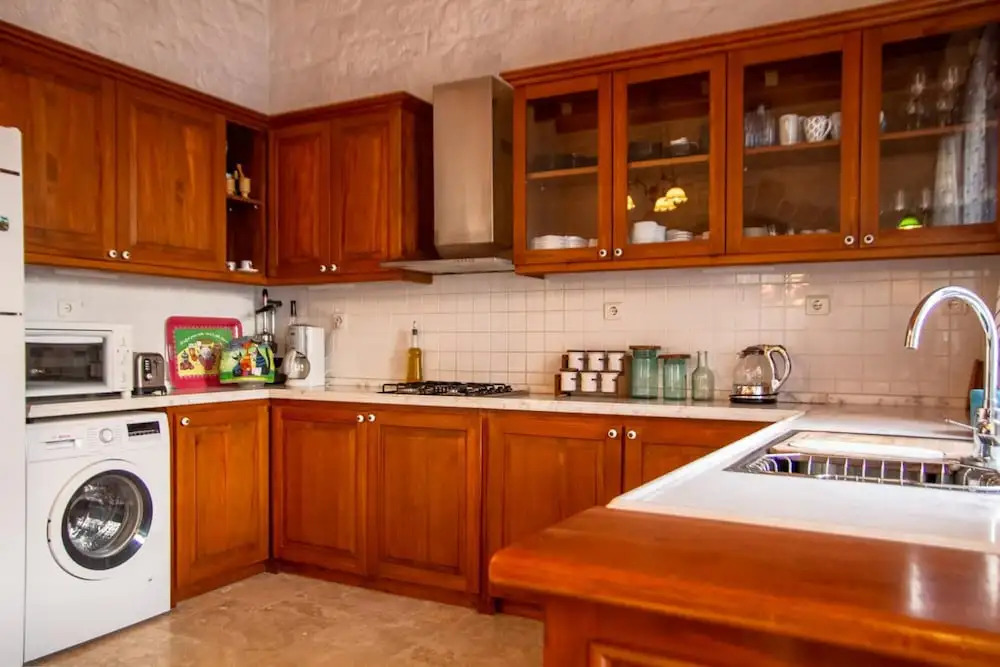 Stonehouse with Backyard and Fireplace in Alacati