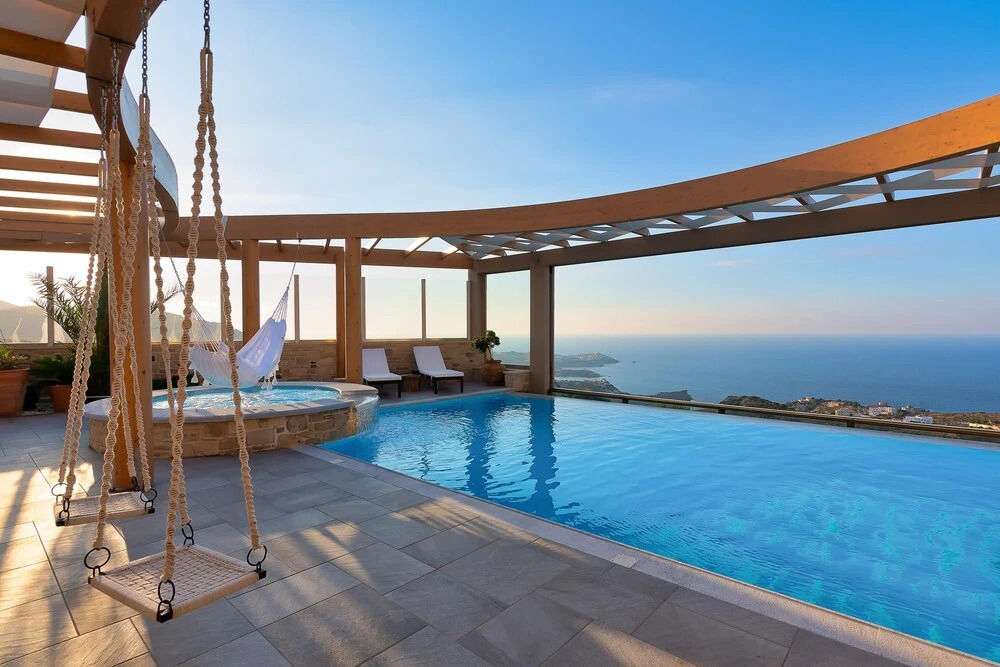 Luxurious Villa With Amazing Views Infinity Heated Pool Hamam Billiard Childrens Area
