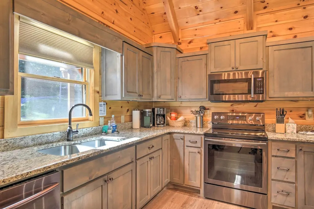Private Cabin w/ Furnished Porch on < 3 Acres!