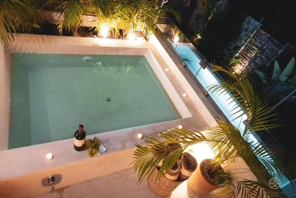 Spacious 2BR apt · Wide balcony w/tub & Yoga deck