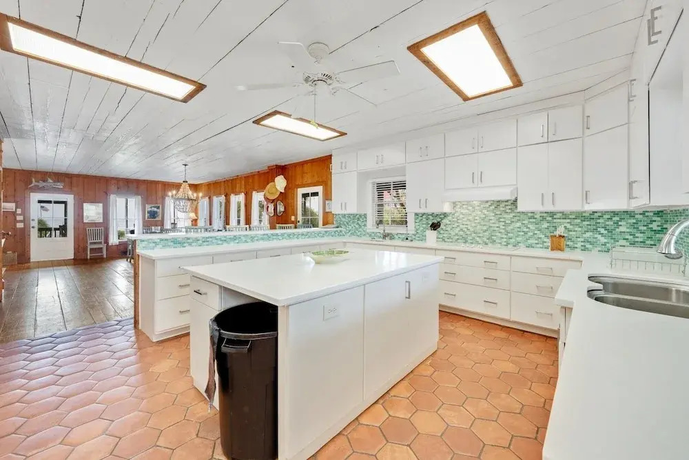 Spectacular Oceanfront Living With An Inviting Kitchen Perfect For Entertaining Kitchens Beach House 9 Bedroom Home by Peace Vacations