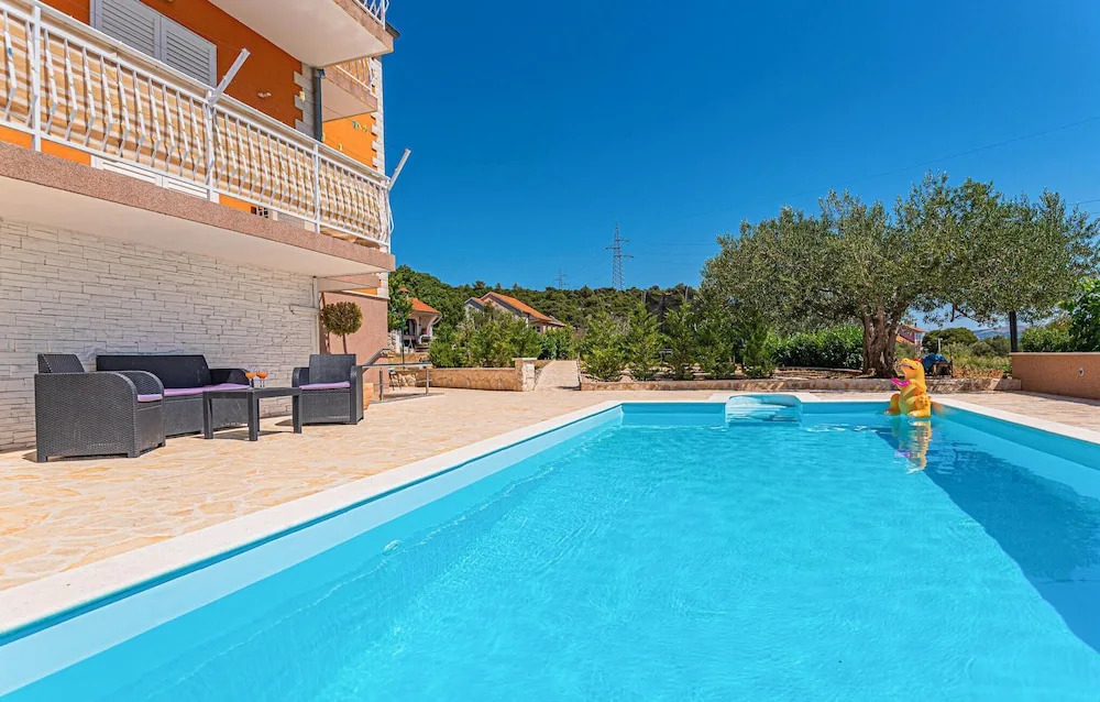Beautiful Home in Sibenik With Outdoor Swimming Pool, Wifi and 2 Bedrooms