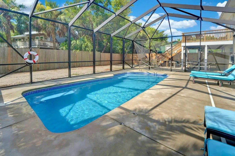 Pet-Friendly Bay View Home w/ Screened Pool Near Lighthouse