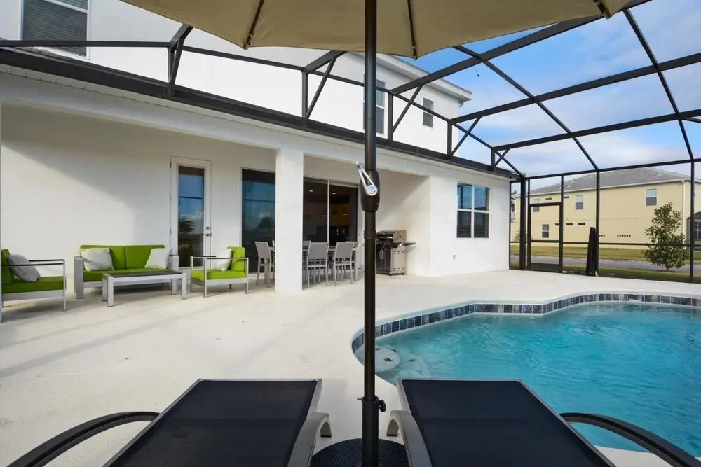 5Br 5Bath Pvt Home BBQ Pool 15min Disney 3056ft