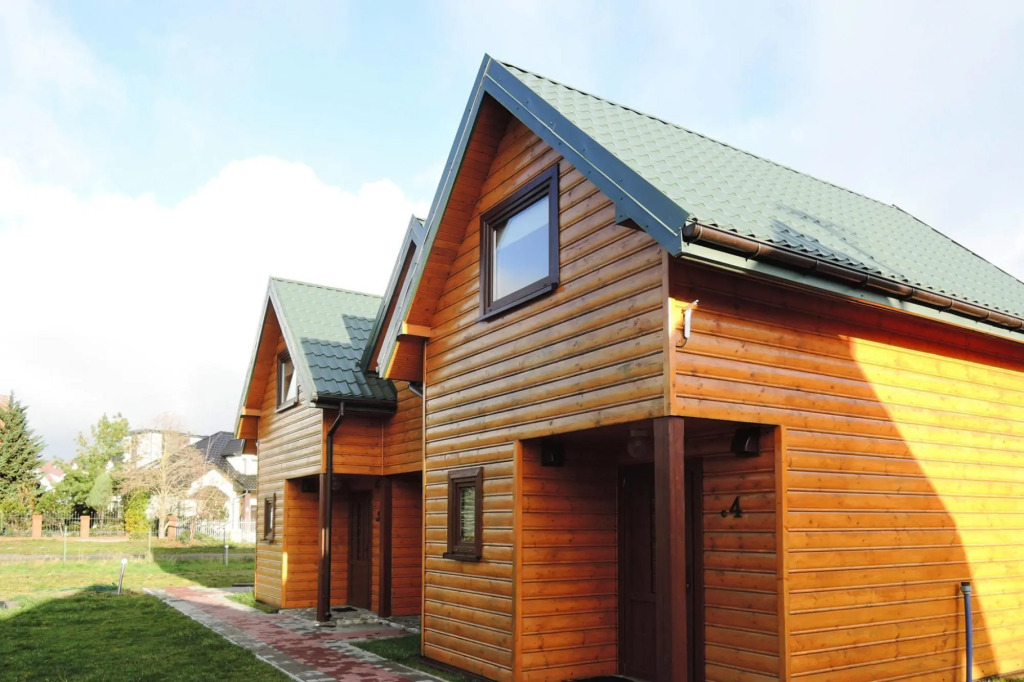 Modern wood House in Rewal with a terrace