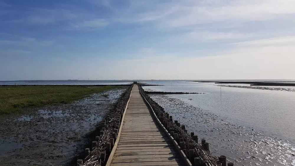 Ferienhaus Hemenswarft direkt an der Nordsee mit Meerblick