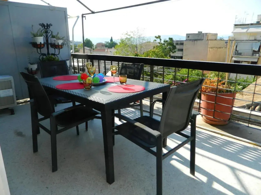 So Athens - Charming 1BD flat, Large terrace, Acropolis view