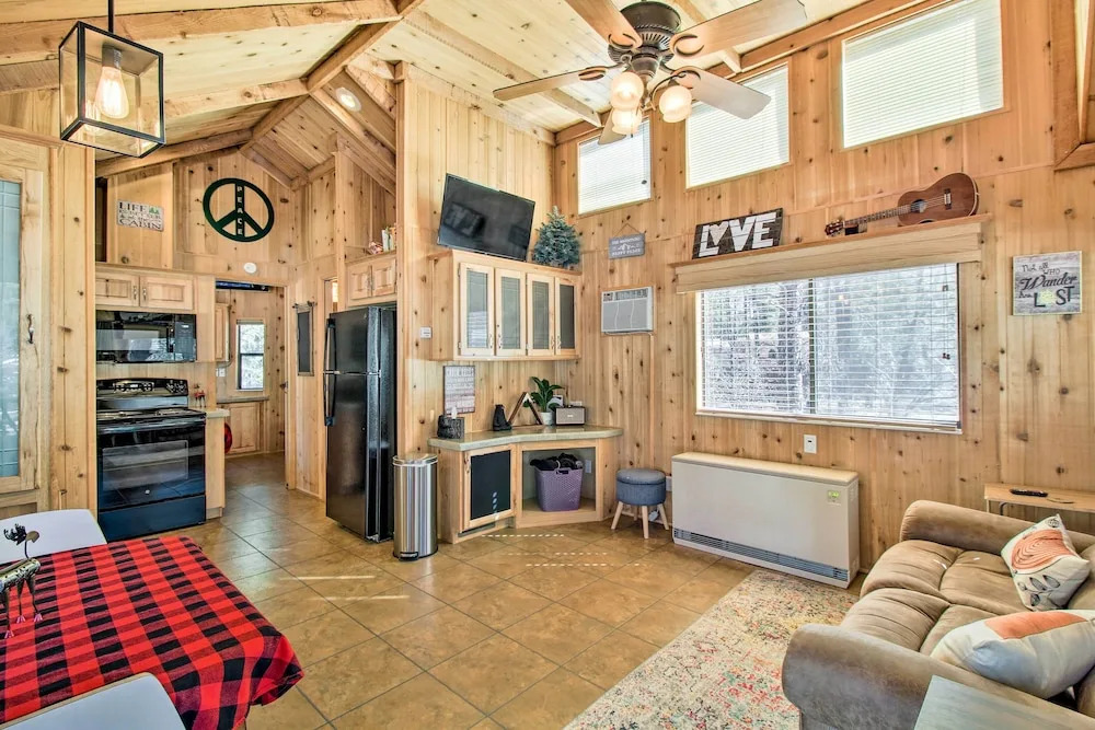 Lakeside Cabin with Fire Pit about 4 Mi to Show Low Lake