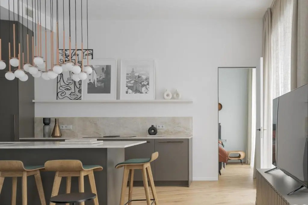2BR flat with terrace in Vilnius Old Town by IVIS House