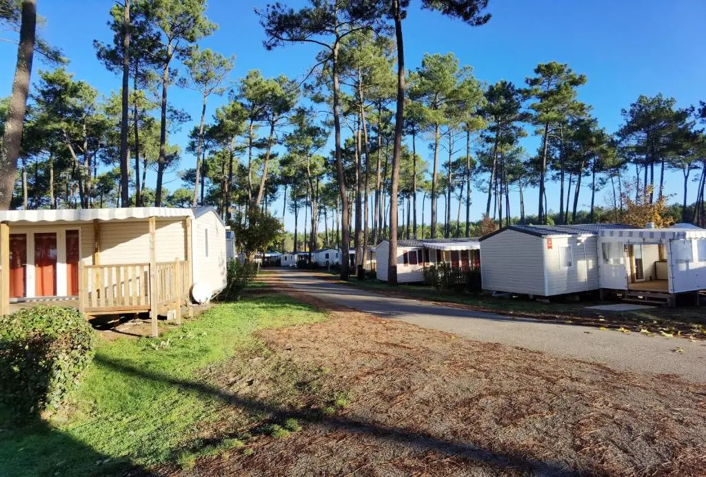 Bungalow de 2 chambres avec piscine partagee jardin amenage et wifi a Saint Julien en Born a 4 km de la plage