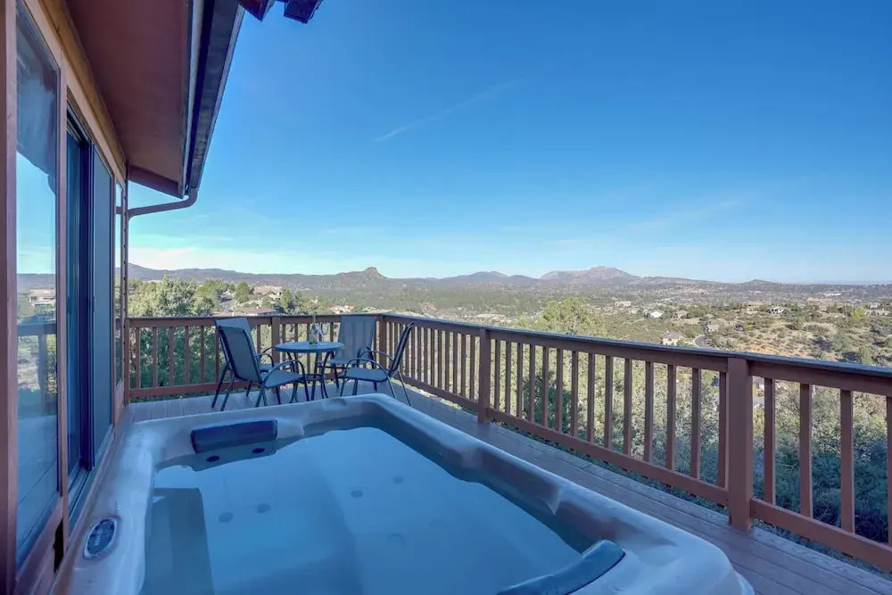 Hot Tub, Mountain Views: Scenic Prescott Home