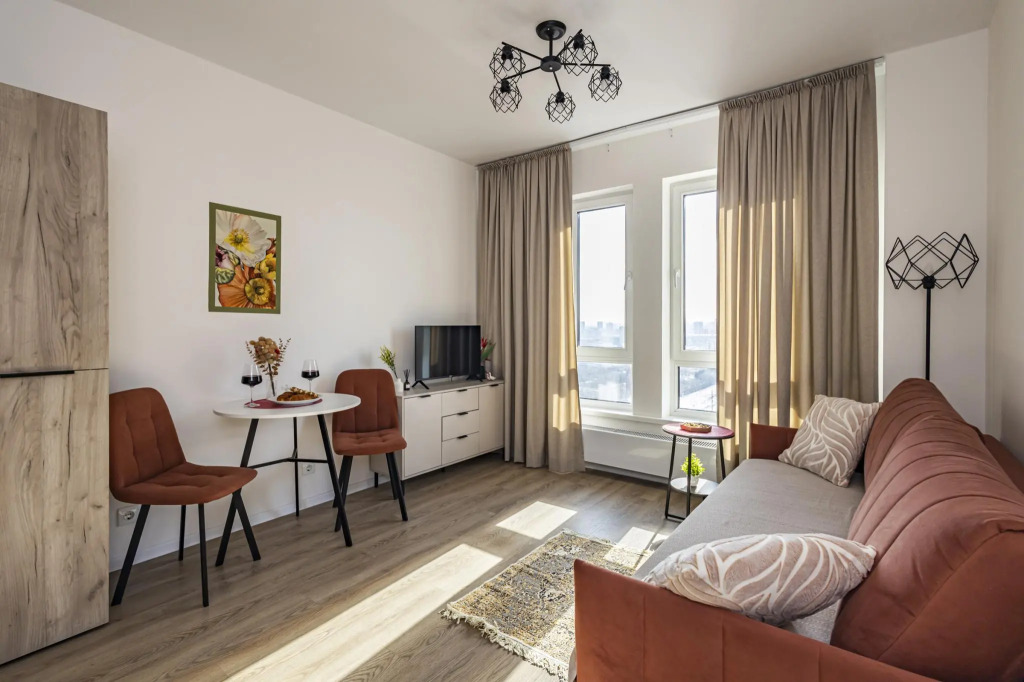Cozy studio on Kolomenskaya