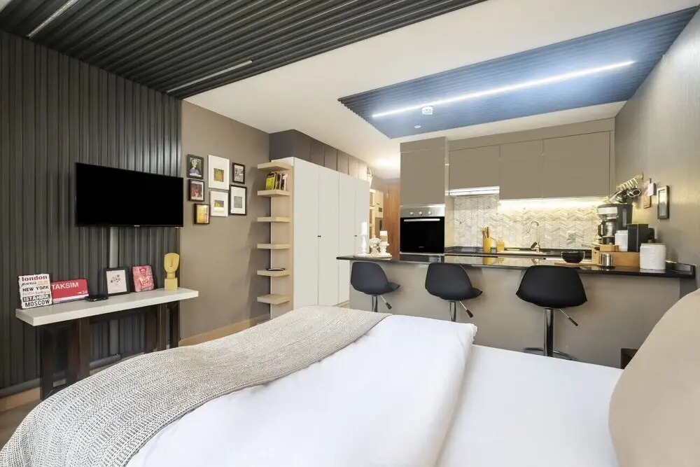 Modern Studio Residence Flat in Kartal