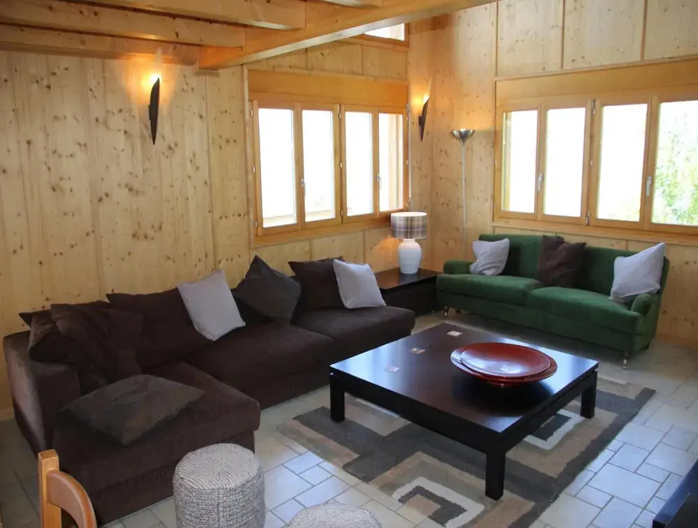 Chalet Nestled in Mountains and Garden