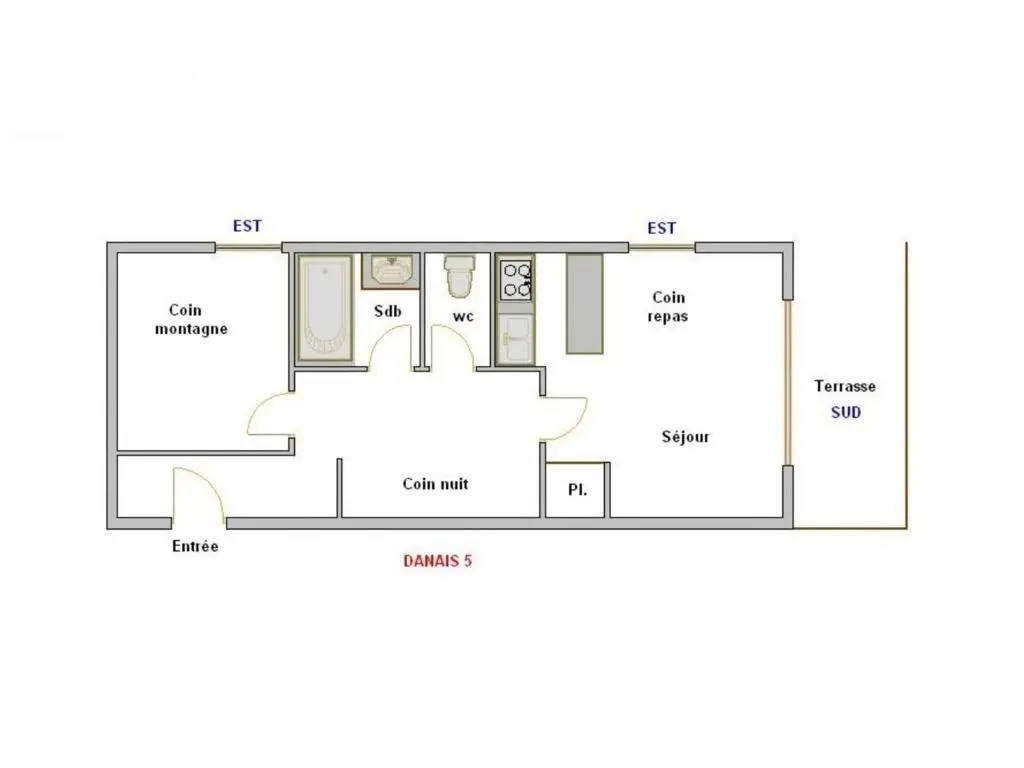 Appartement La Clusaz, 2 pièces, 5 personnes - FR-1-304-53