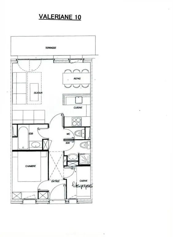 Résidence VALERIANE - 3 Pièces pour 6 Personnes 54