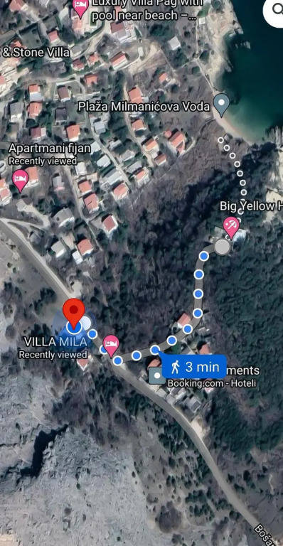 Villa Mila holiday house with private beach