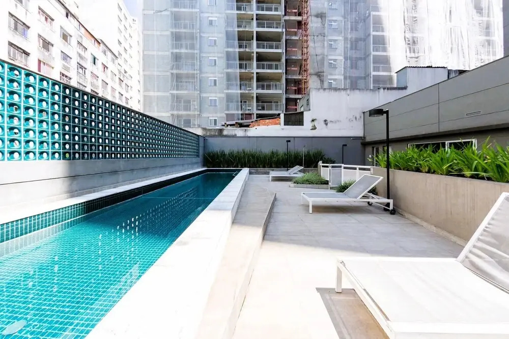 Moderno com AC piscina e academia