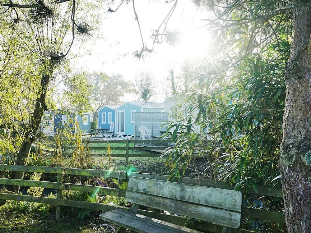 Luxury Mobile Home With Wooden Terrace in Beautiful Normandy