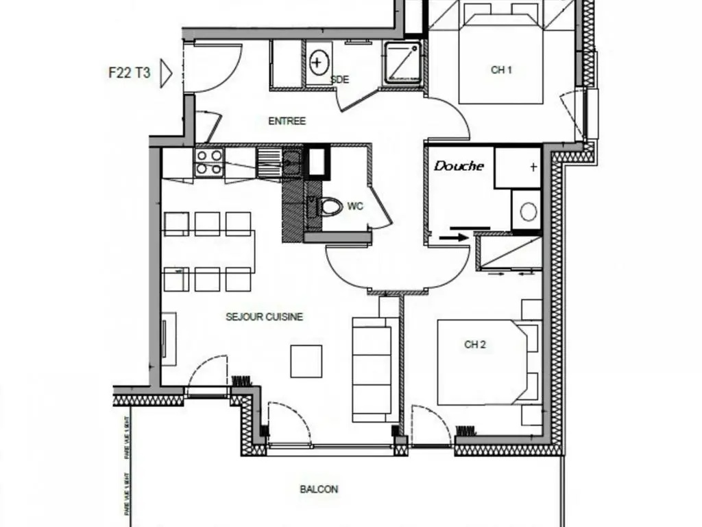 Appartement Hauteluce, 3 pièces, 6 personnes - FR-1-293-241