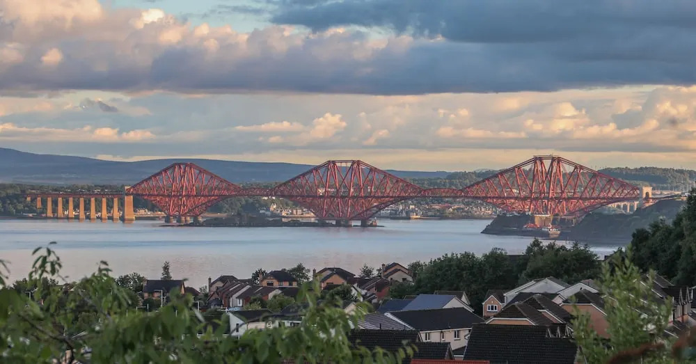 Bay and Bridge near Edinburgh
