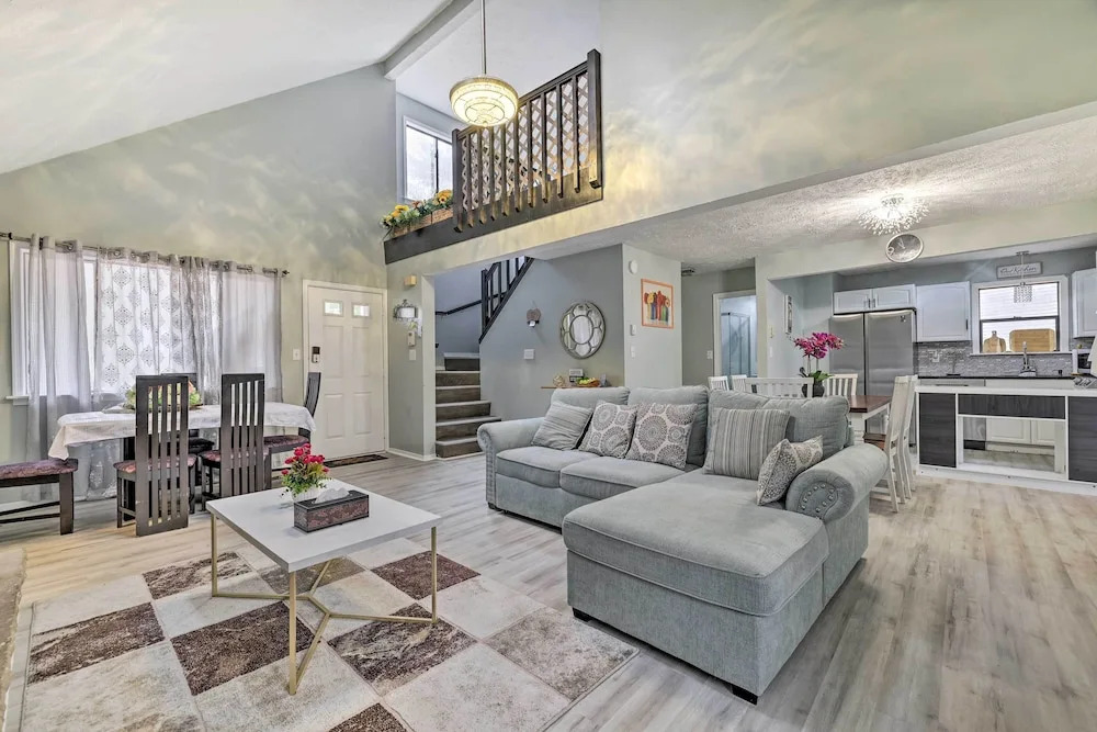 Game Room & Fire Pit: Tobyhanna Family Home