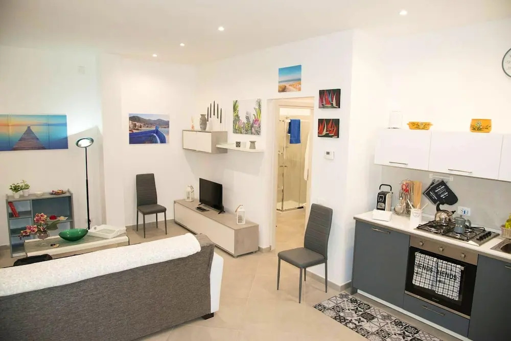 Apartment With one Bedroom in Palermo, With Furnished Terrace and Wifi - 300 m From the Beach