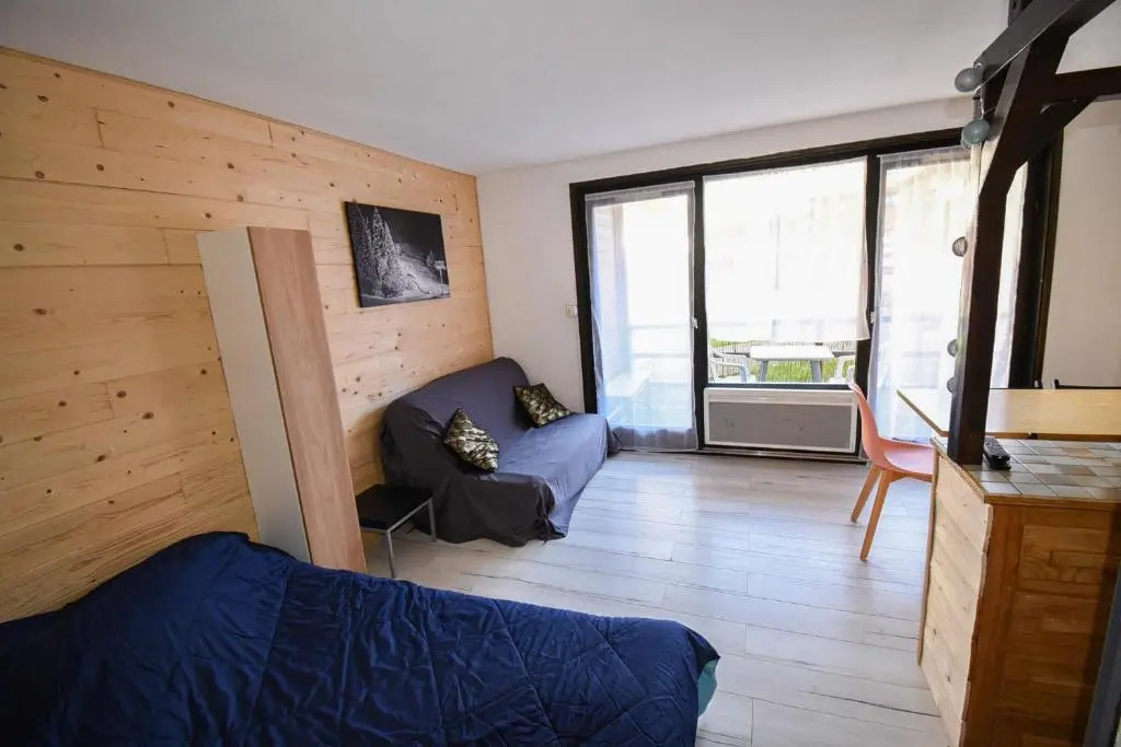 Relai S11 Grand et lumineux studio avec coin montagne 4-6 pers, 30m des pistes, grand balcon, DRAPS NON COMPRIS