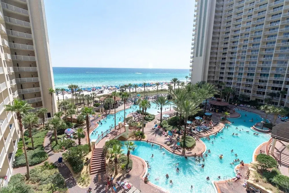 Shores Of Panama 621-sleeps 8, Free Beach Fun! Reserved Parking Space! 2 Bedroom Condo by RedAwning