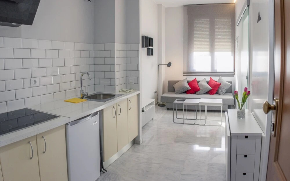 Estudio con parking y piscina en Fibes