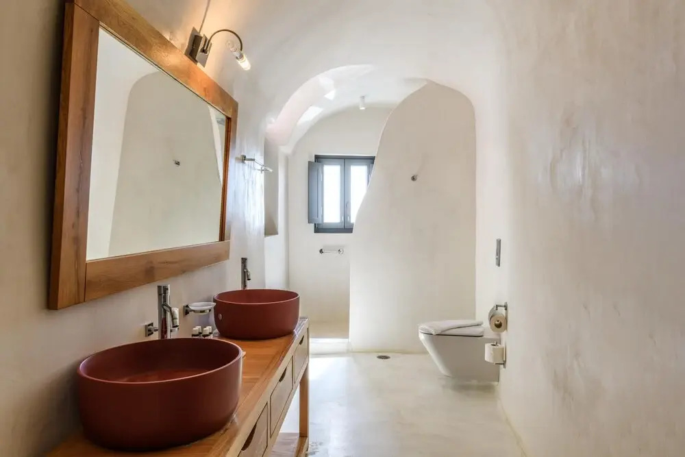 Villa Dusk in Fira Santorini