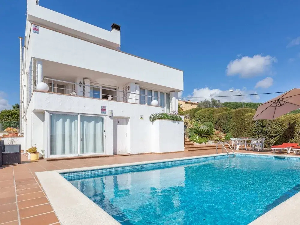 Spacious Holiday Villa With Private Swimming Pool and Various Terraces in Blanes