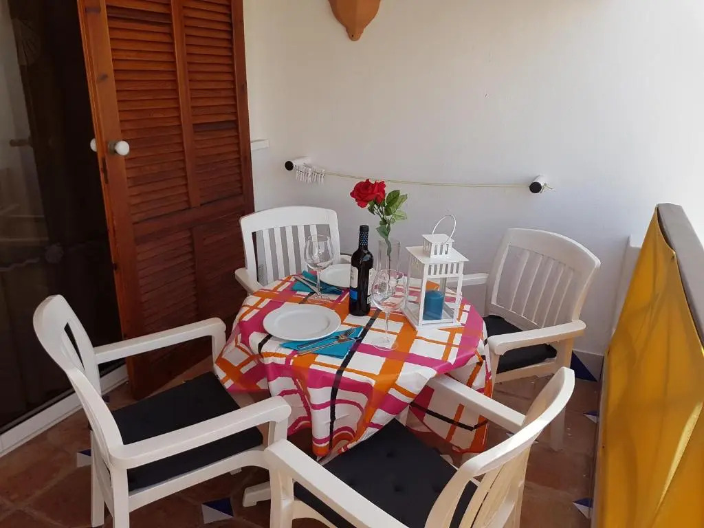 Two bedroom beachfront apartment No 3 with sea-view, heated pool, close to the sea