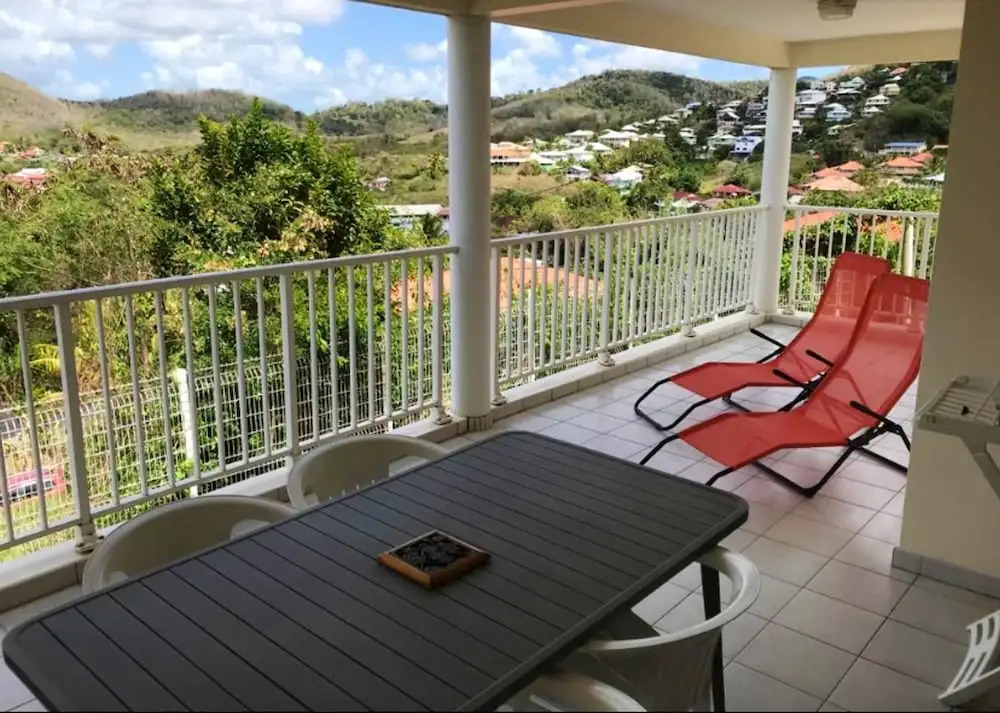 Apartment With 2 Bedrooms in Les Trois-îlets, With Wonderful sea View, Enclosed Garden and Wifi - 150 m From the Beach