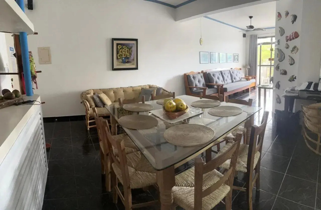 Apartamento na praia grande 350 m da praia ATE 08 PES