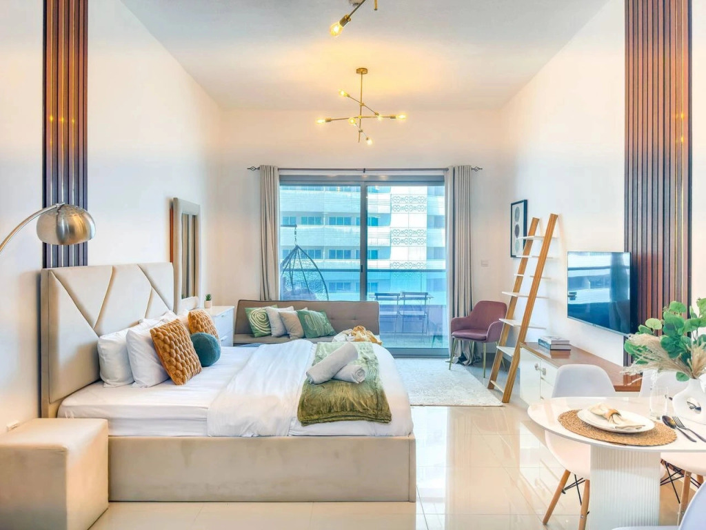 Квартира 14th Floor Marina Studio | Steps to Metro & Beach