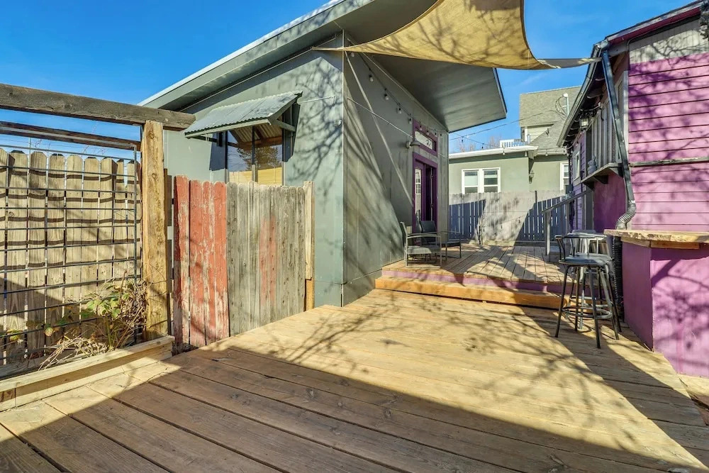 Deck & Home Office: Walkable Albuquerque Home