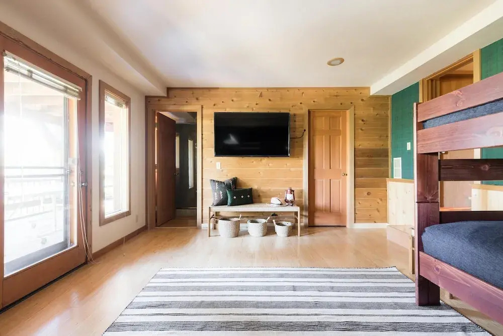 Wildwood by AvantStay   Cabin w/ 3 Decks, Ping Pong, Fire Pits, & Outdoor Grill