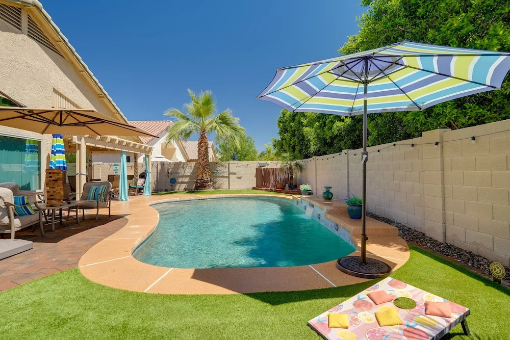 Sunny Surprise Home w/ Luxe Backyard Oasis!