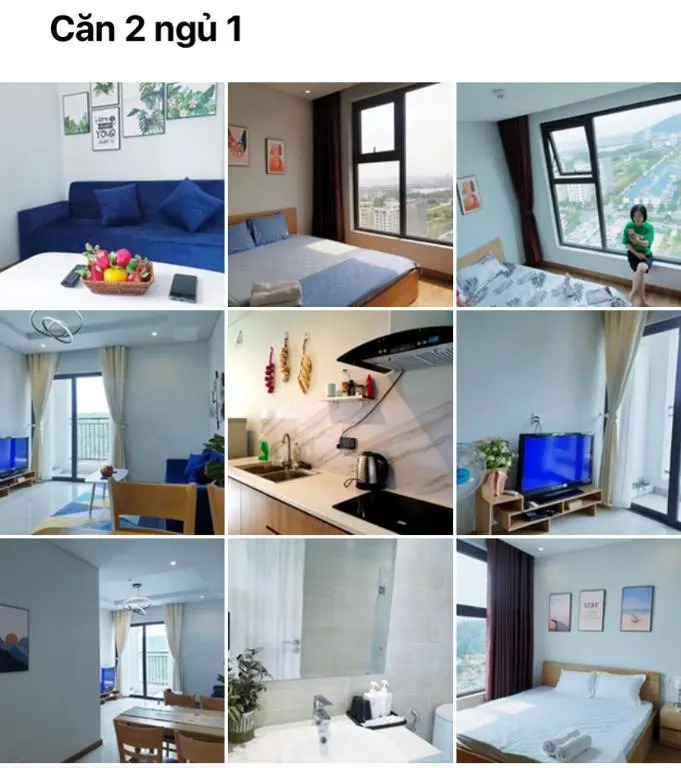 Căn hộ 2 phòng ngủ sang trọng hiện đại gần biển Greenbay Garden