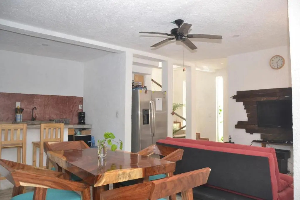 Relaxing comfortable jungle view Eklum Villa Rivera Maya Puerto Morelos POOL AC GYM GATED COMMUNITY
