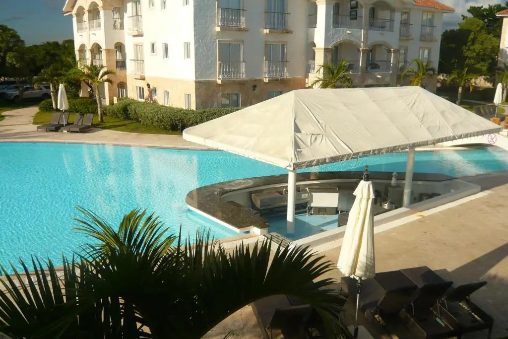 The blue lagoon of the Caribbean Sea. Velero 205.Cadaques Caribe