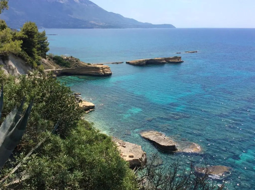 Kefalonia apartments - 2 bedroom apartment in orchard, cute veranda, ground floor